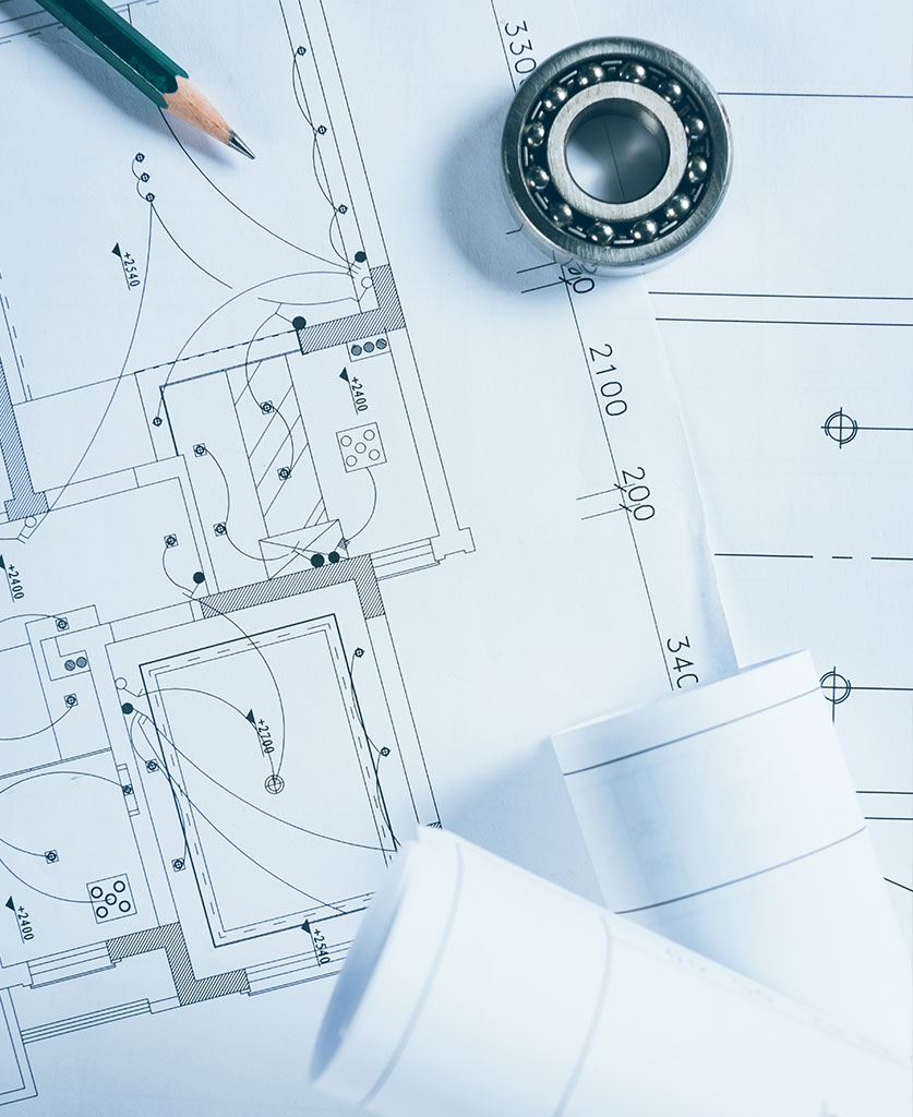 Architectural blueprints.